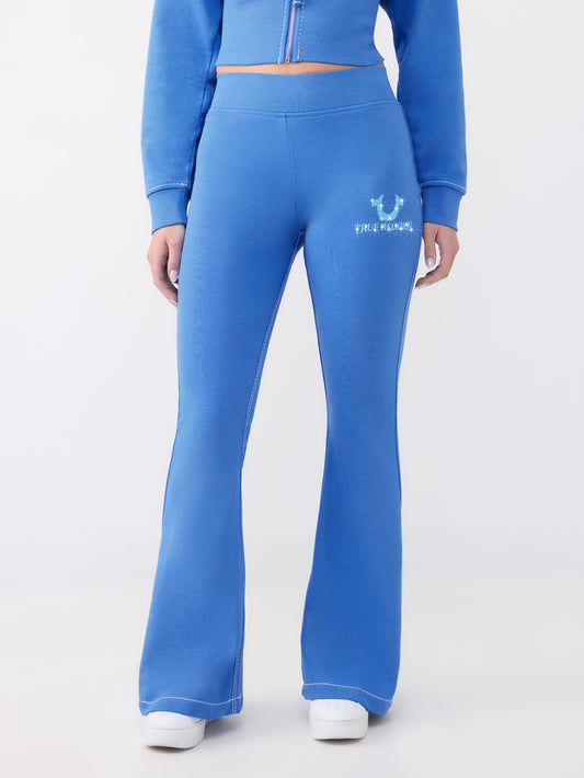 EMBROIDERED FLARE PANTS