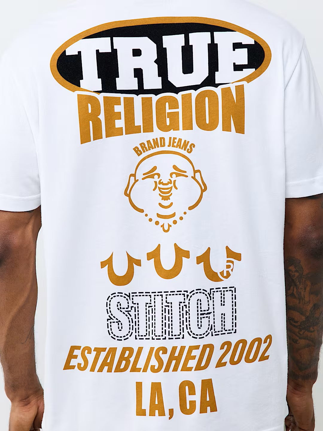 SS STACKED LOGO TEE