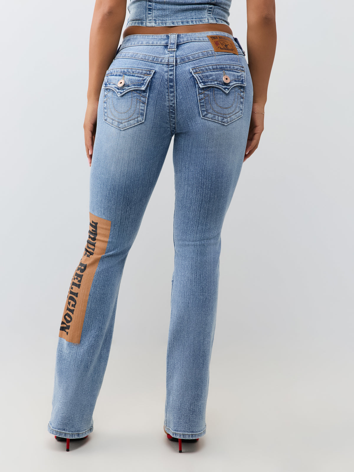 PRINT BECCA MR BOOTCUT FLAP