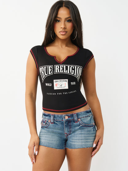 BUDDHA PATCH V NOTCH TEE