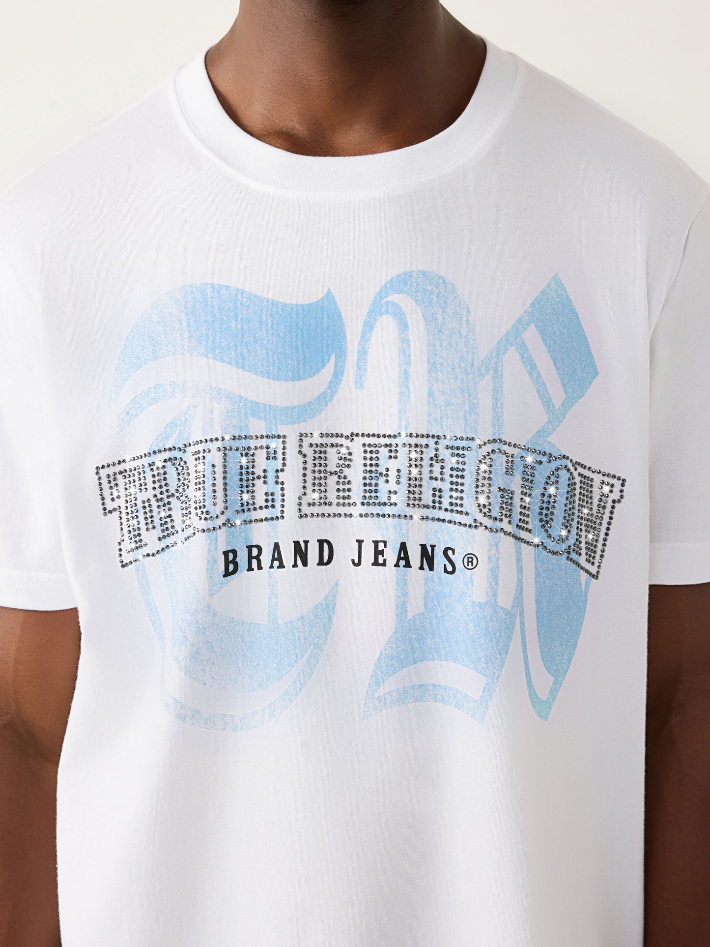 SS TR CRYSTAL LOGO TEE