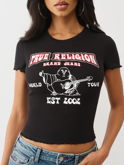 LETTUCE RIB TR BUDDHA BABY TEE