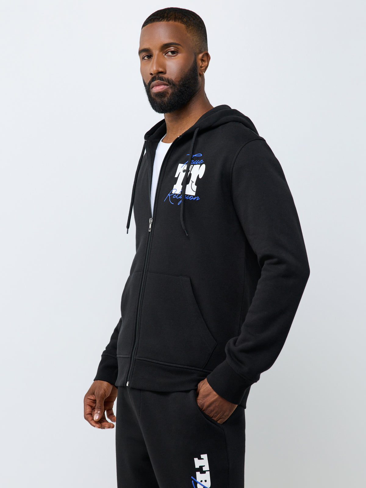TR SCRIPT PUFF ZIP HOODIE