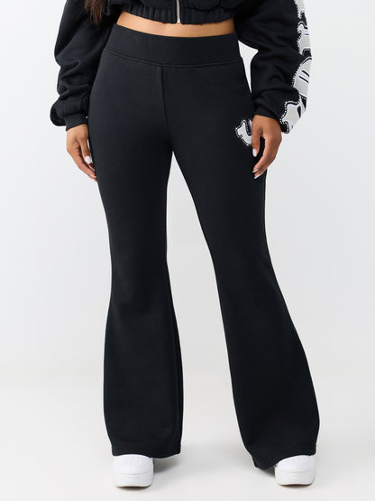 CRYSTAL BRANDED FLARE PANTS
