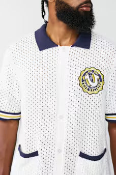 SS HORSESHOE CREST KNIT SHIRT