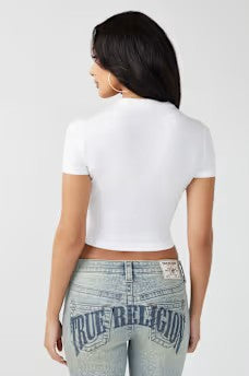 HERITAGE PRINTED SS BBY TEE