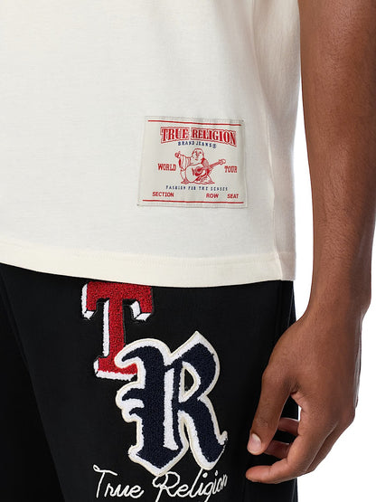 COLLEGIATE APPLIQUE LOGO TEE