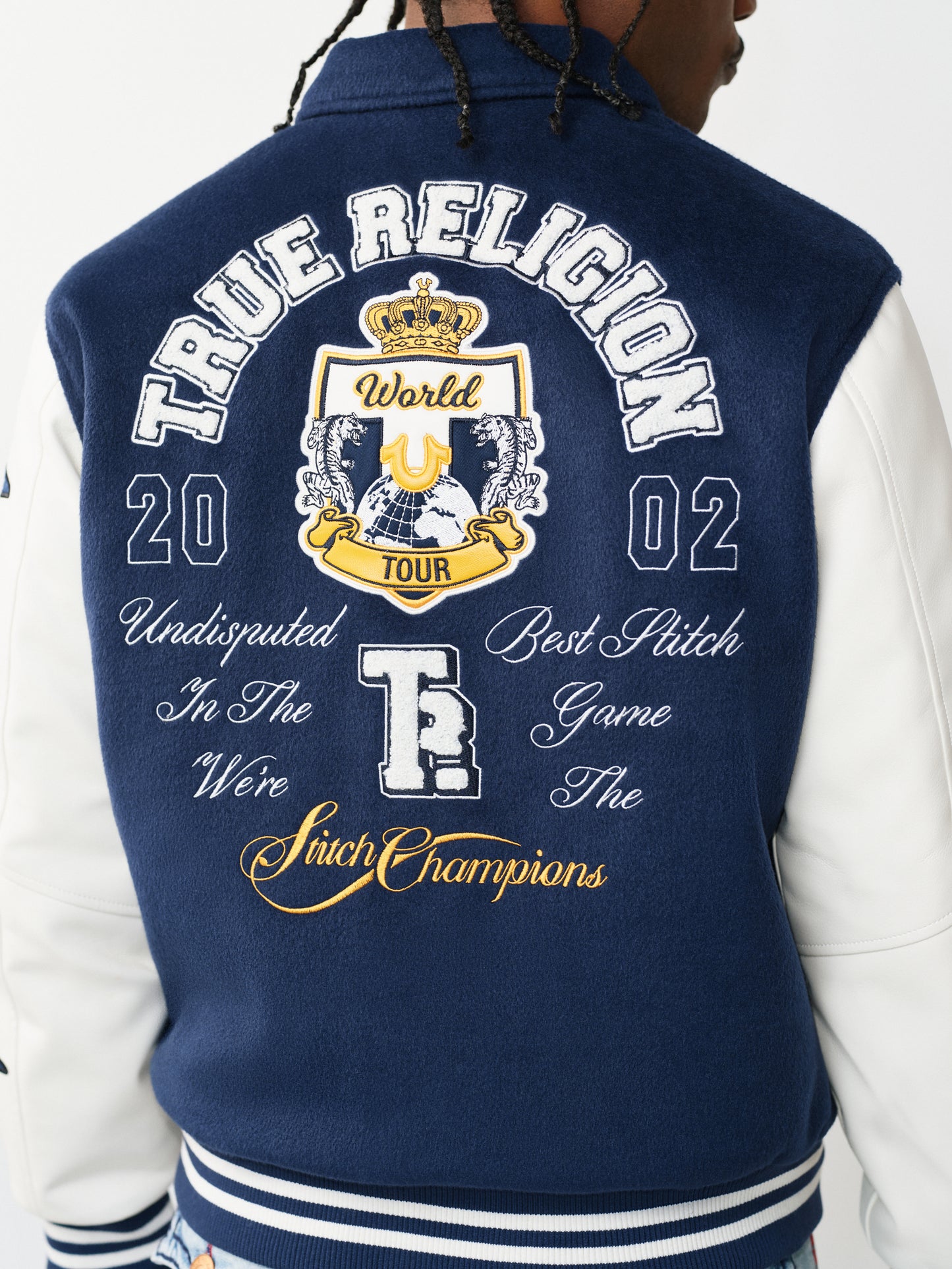 TR CREST WOOL VARSITY JACKET