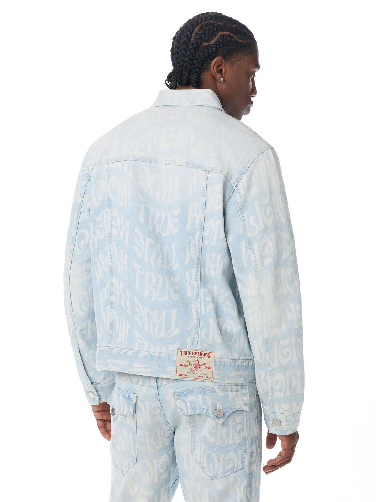JESSE SN AOP TRUCKER JACKET