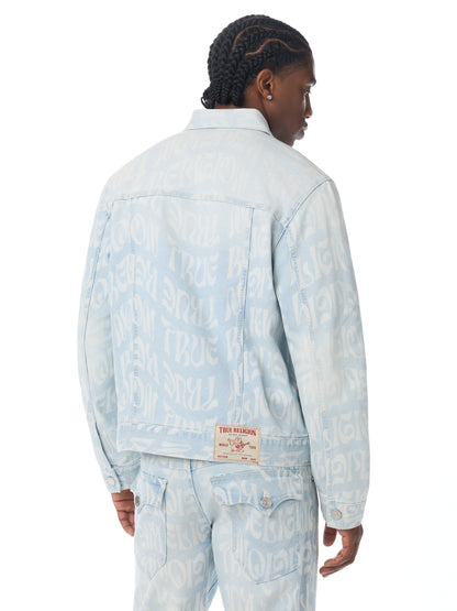 JESSE SN AOP TRUCKER JACKET