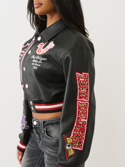TRXVD SHRUNKEN VARSITY JACKET