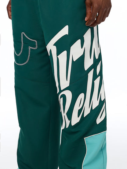 HS LOGO BAGGY NYLON PANTS