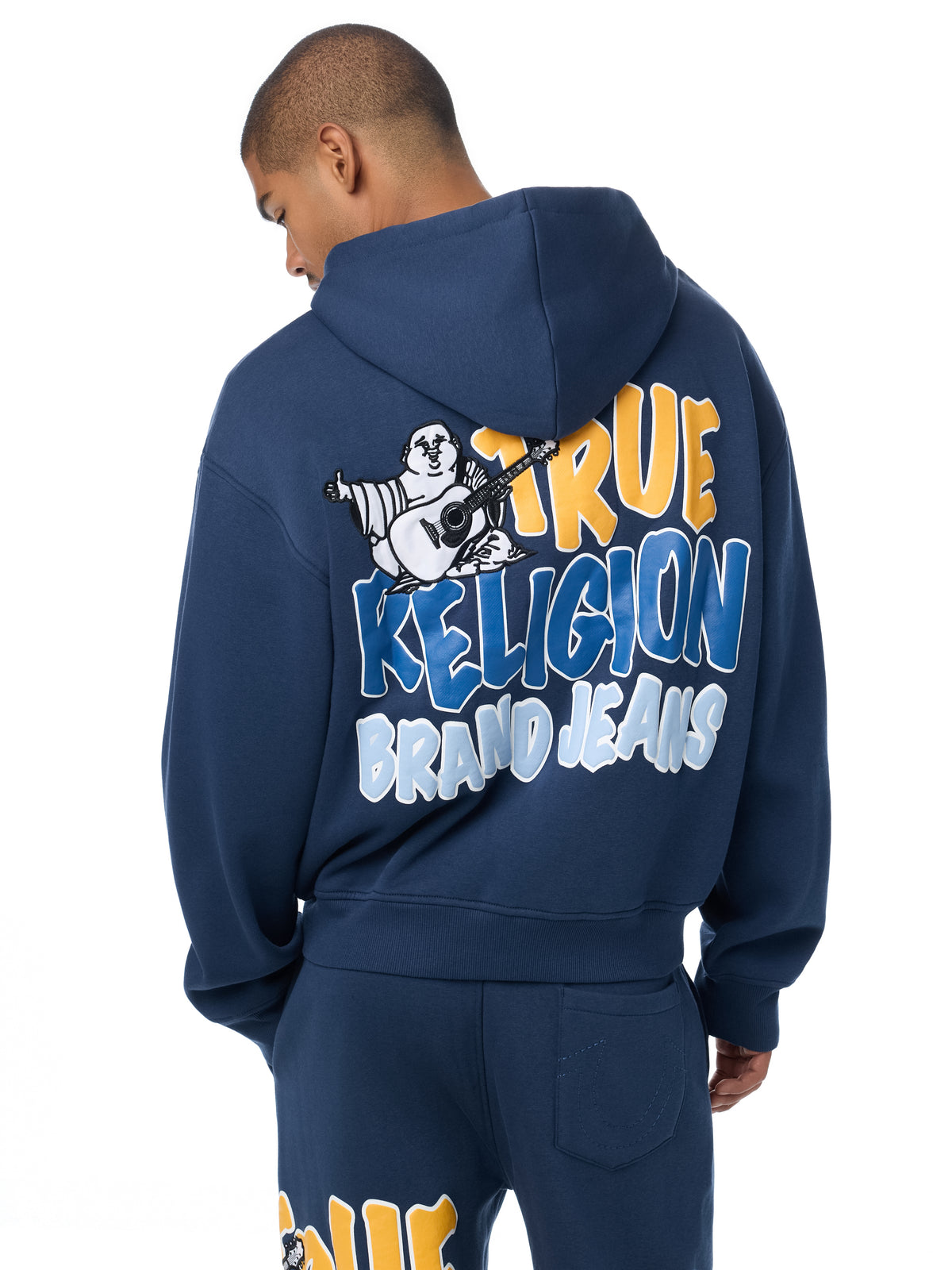 BUDDHA LOGO ZIP BOXY ZIP HOOD
