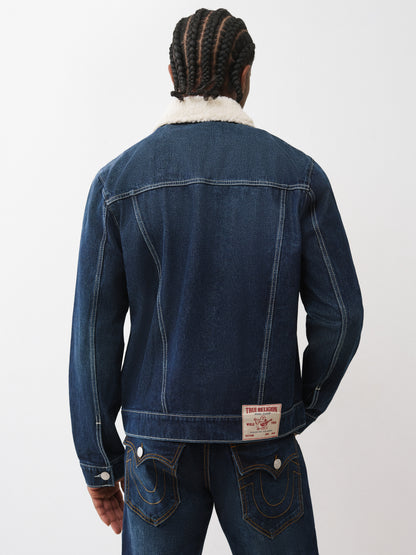 SHERPA COLLAR DENIM TRKR JKT