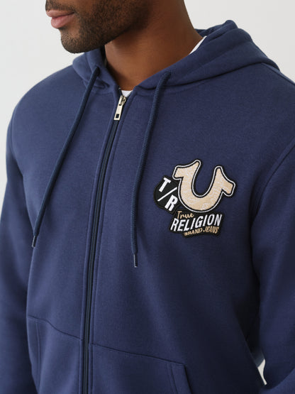 EMB PATCH HS ZIP HOODIE