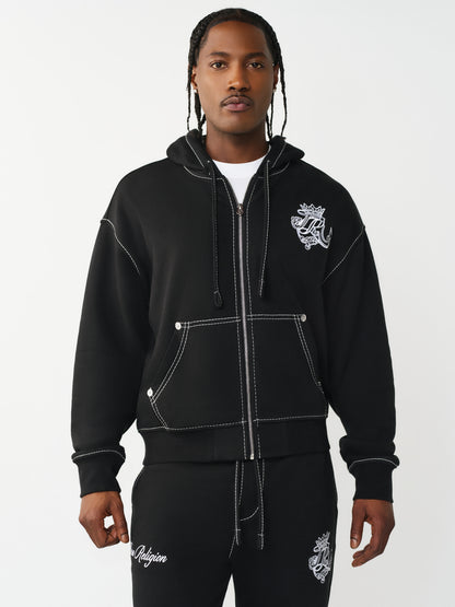 TR CREST BIG T BOXY ZIP UP