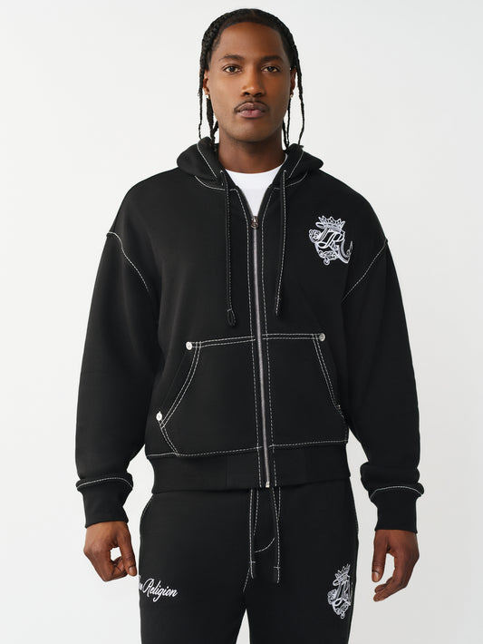 TR CREST BIG T BOXY ZIP UP