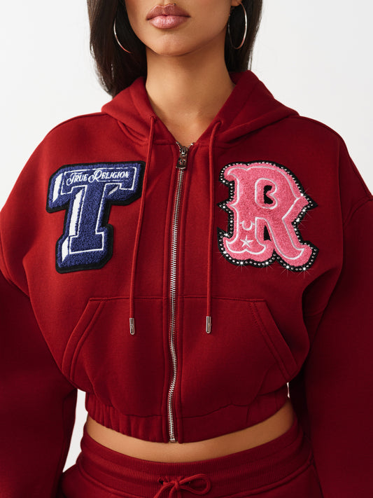 CRYSTAL PATCH GF ZIP UP HOODIE