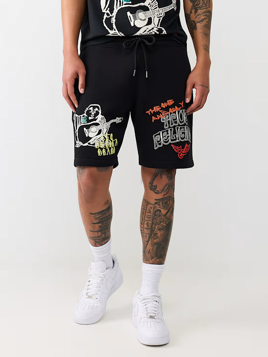 SKETCHED LOGO FLEECE SHORT