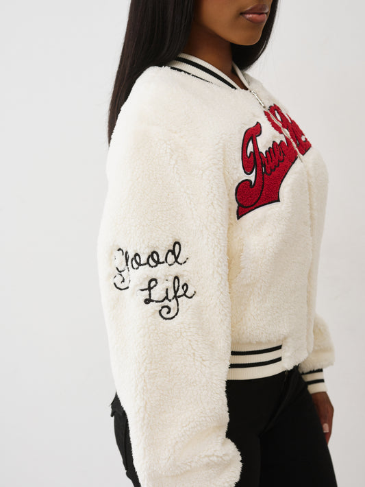 VARSITY CHENILLE BOMBER JACKET