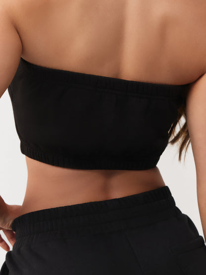 PUFF PRINT  FLEECE BANDEAU TOP