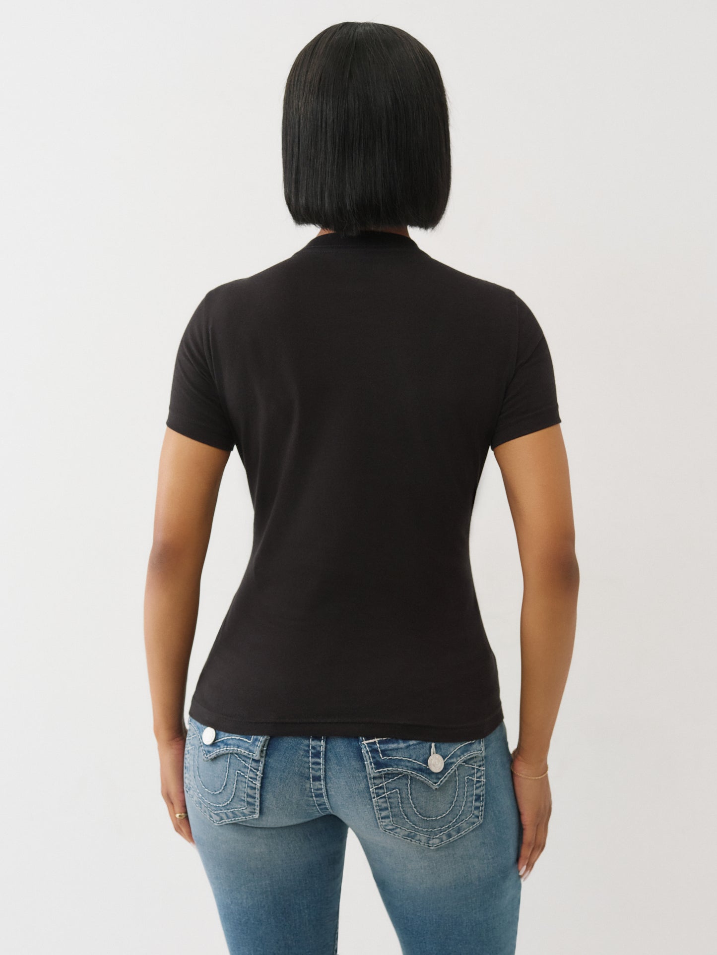 IRIDESCENT STICKER TR CREW TEE