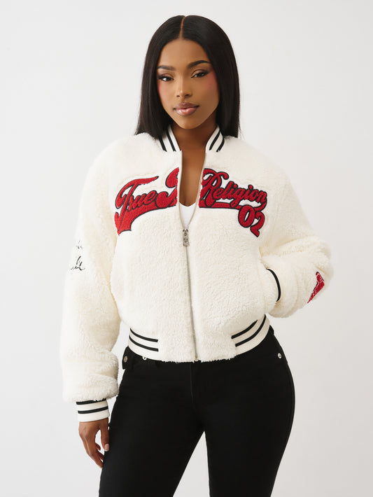 VARSITY CHENILLE BOMBER JACKET