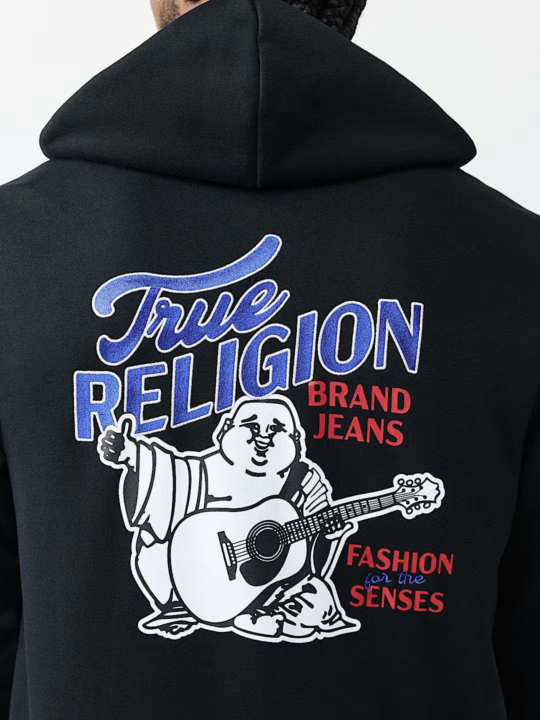 DIAGONAL MATCH ZIP HOODIE