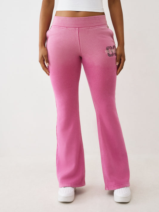 WASHED BIG T BOOTCUT SWEATPANT