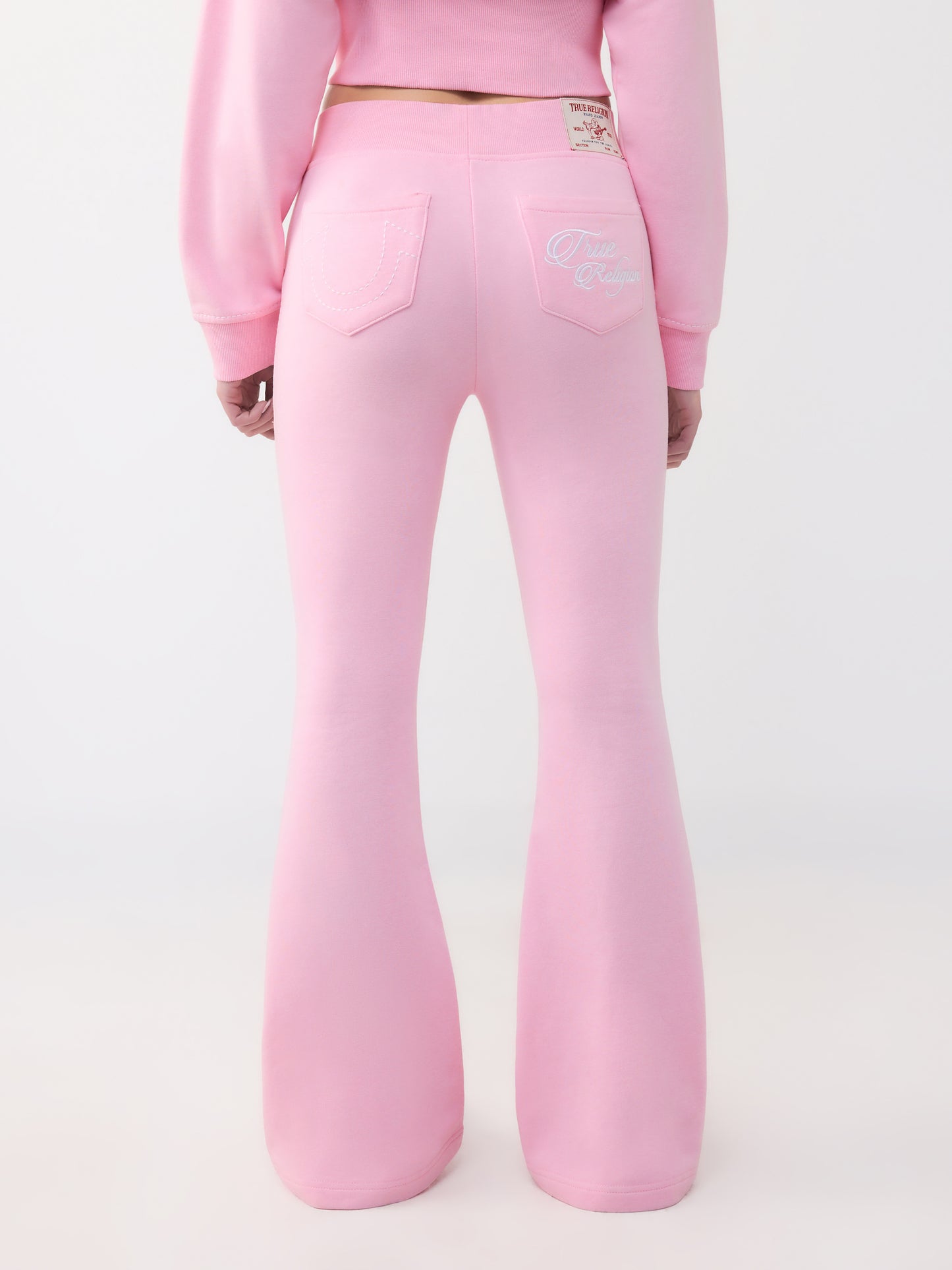EMRBOIDEREDFLARE PANTS