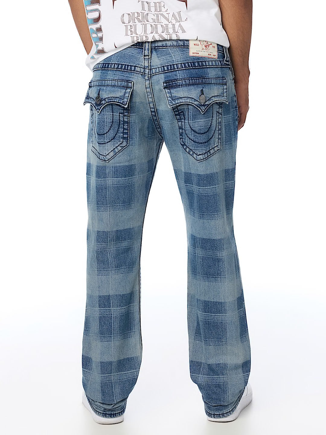 RICKY BIGT FLAP PLAID INDIGO
