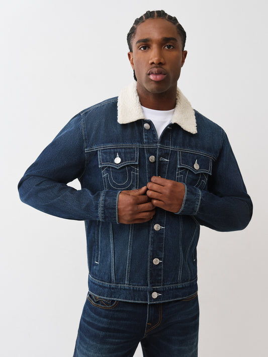 SHERPA COLLAR DENIM TRKR JKT