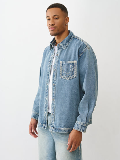 STRT HEM DENIM SUPER QT SHIRT