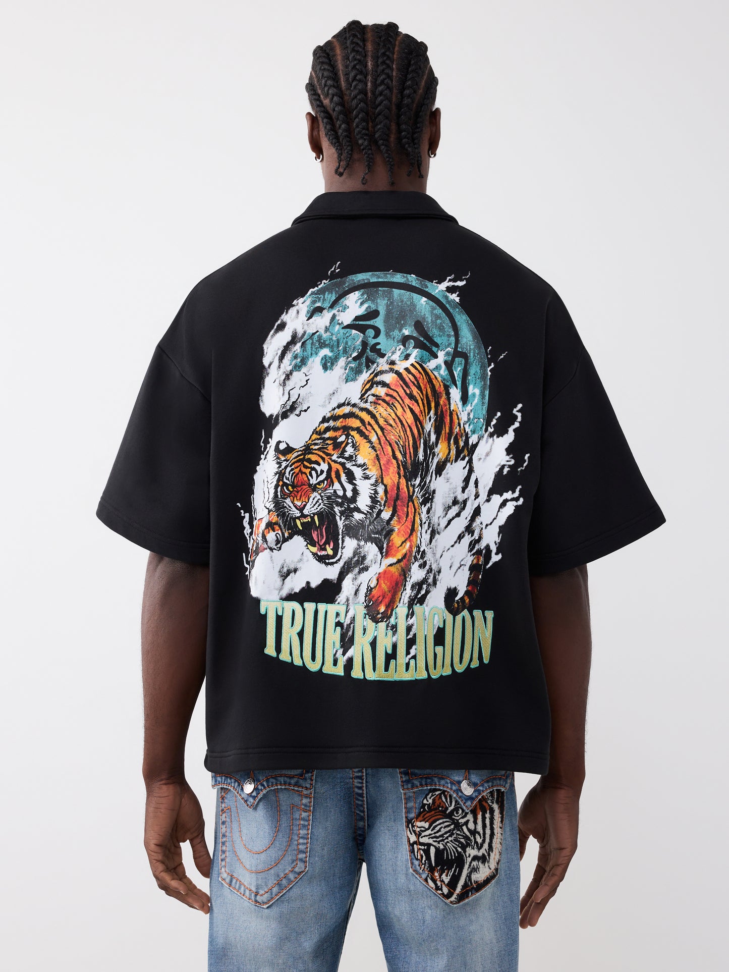 TIGER LOGO OVERSIZED POLO