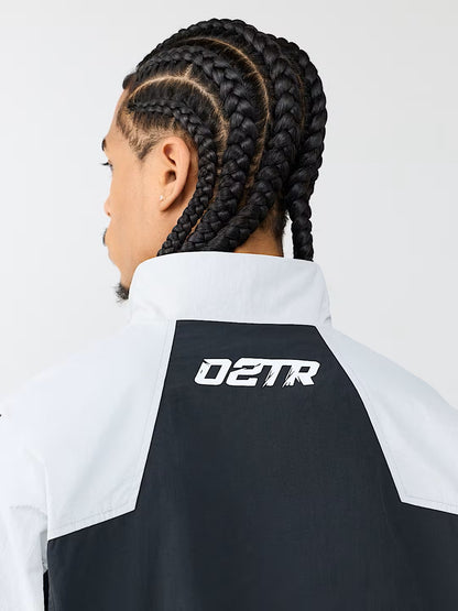 COLOR BLOCK NYLON TRACK JACKET