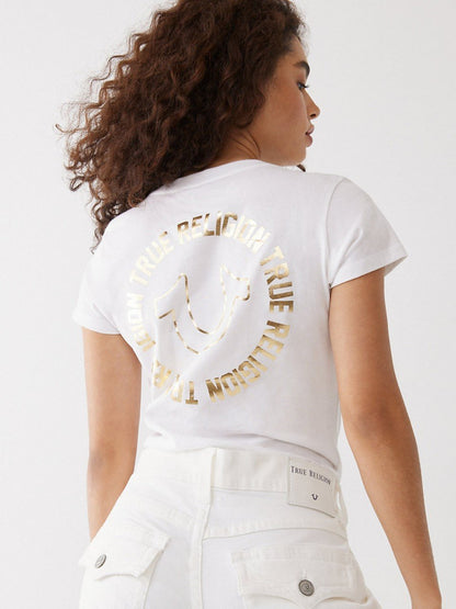 TR STAMP SLIM V NECK