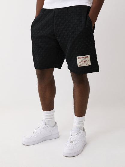 CHECKERED QUILT SHORTS