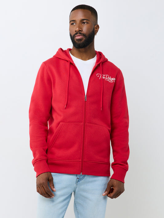 RIBBON SKETCH ZIP HOODIE