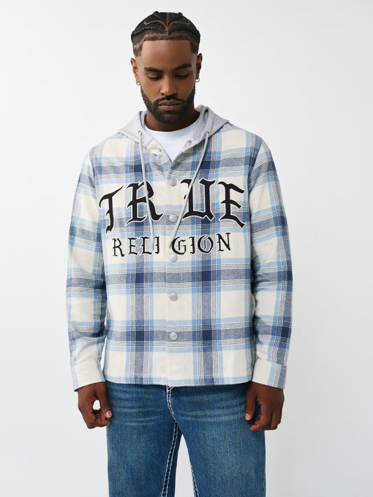 HOODED FLANNEL SHIRT
