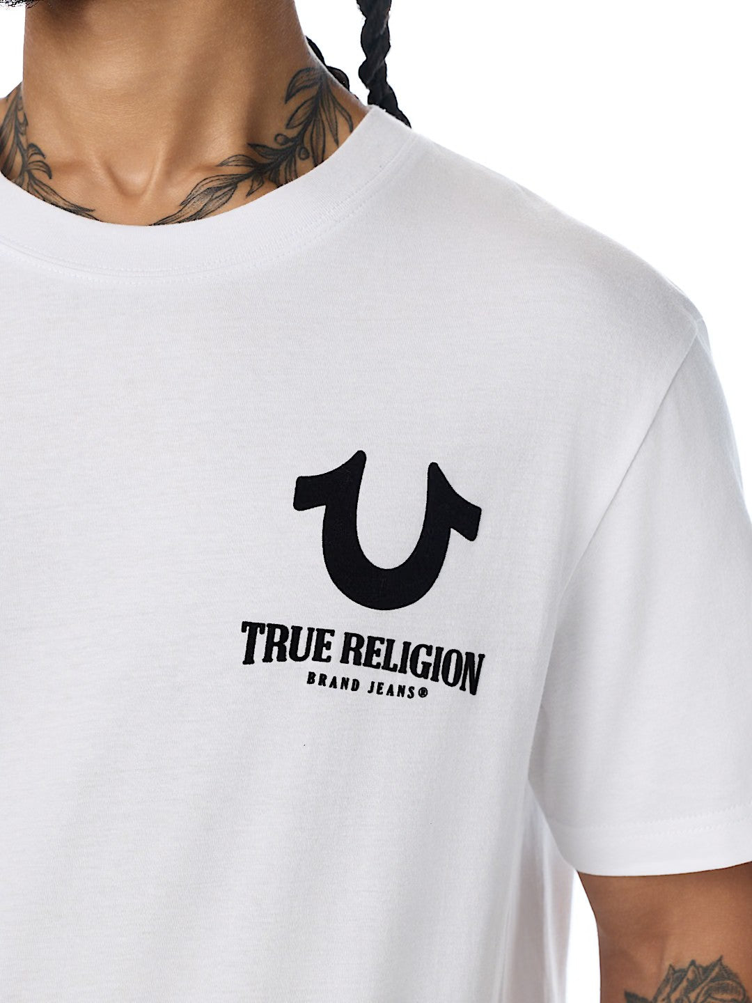 SS BUDDHA FACE FLOCK TEE