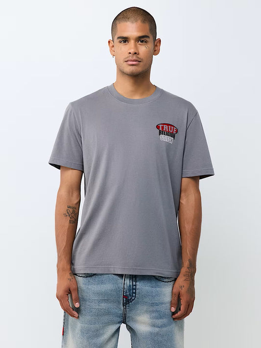 SS STACKED LOGO TEE
