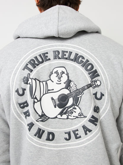 LOGO SEAL SHERPA ZIP HOODIE