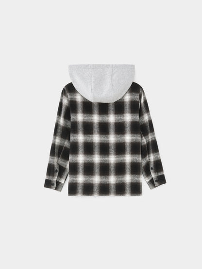 TR HOODED FLANNEL SHIRT para niños