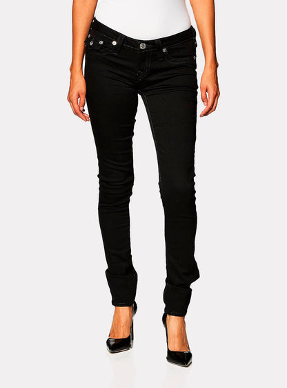 SKINNY FLAP BLACK SN GRY LOGO