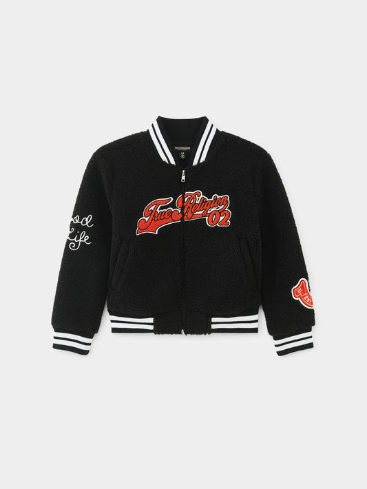 TR EMBROIDERY PATCH JACKET para niñas