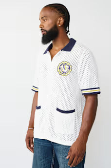 SS HORSESHOE CREST KNIT SHIRT