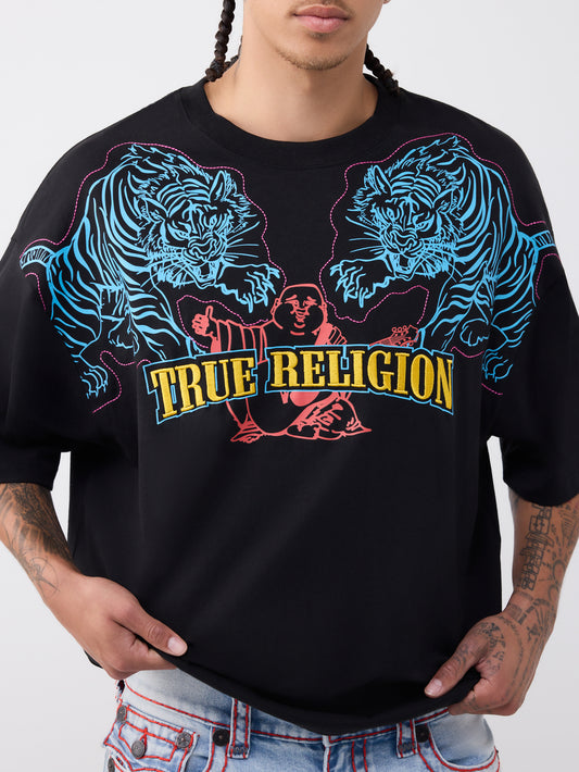 SS TIGER LOGO OVERSIZED TEE