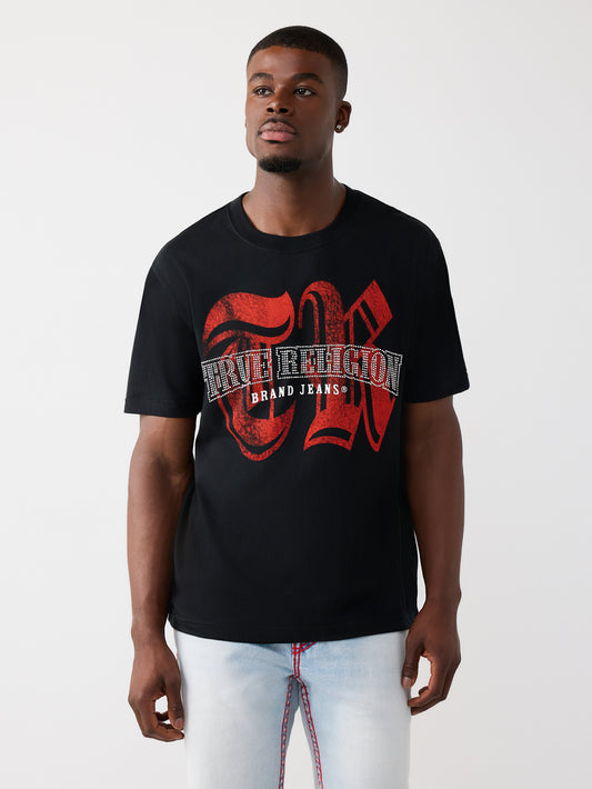 SS TR CRYSTAL LOGO TEE