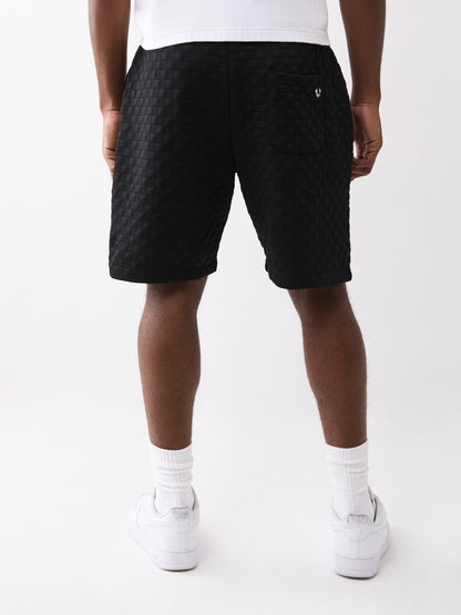 CHECKERED QUILT SHORTS