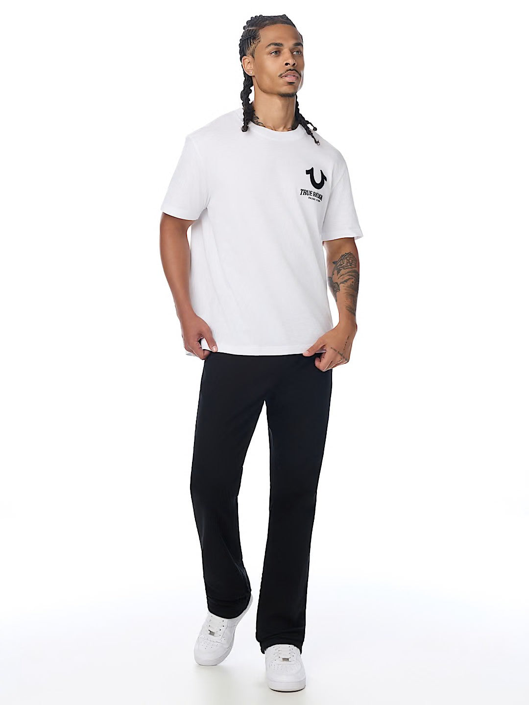 SS BUDDHA FACE FLOCK TEE